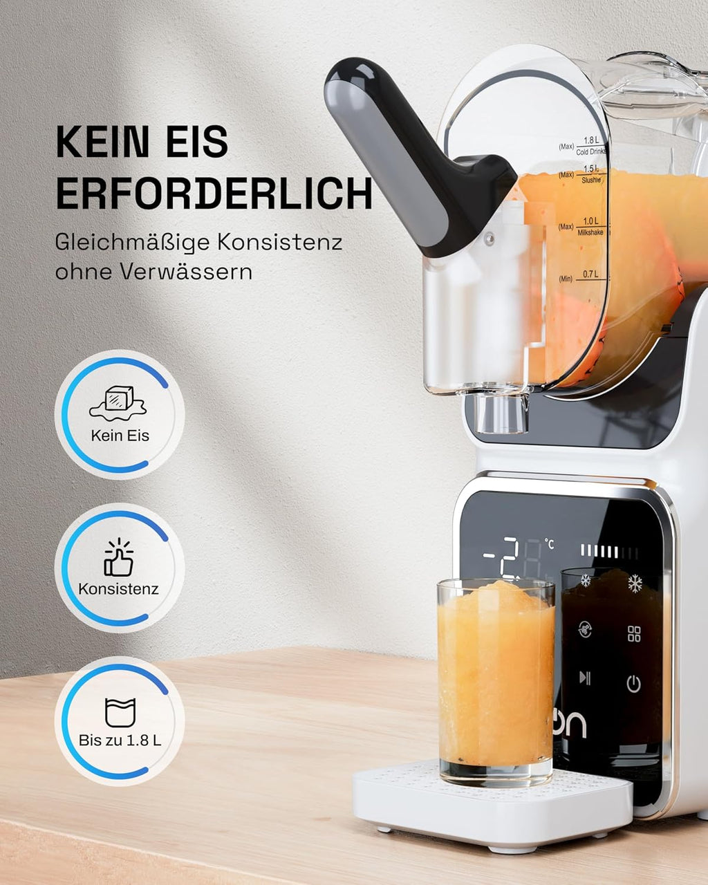 HBN CP-GBS-800 Slush-Maschine 1,9 L – 6 Programme, Selbstreinigung, 220 W, Kompakt (Copy)