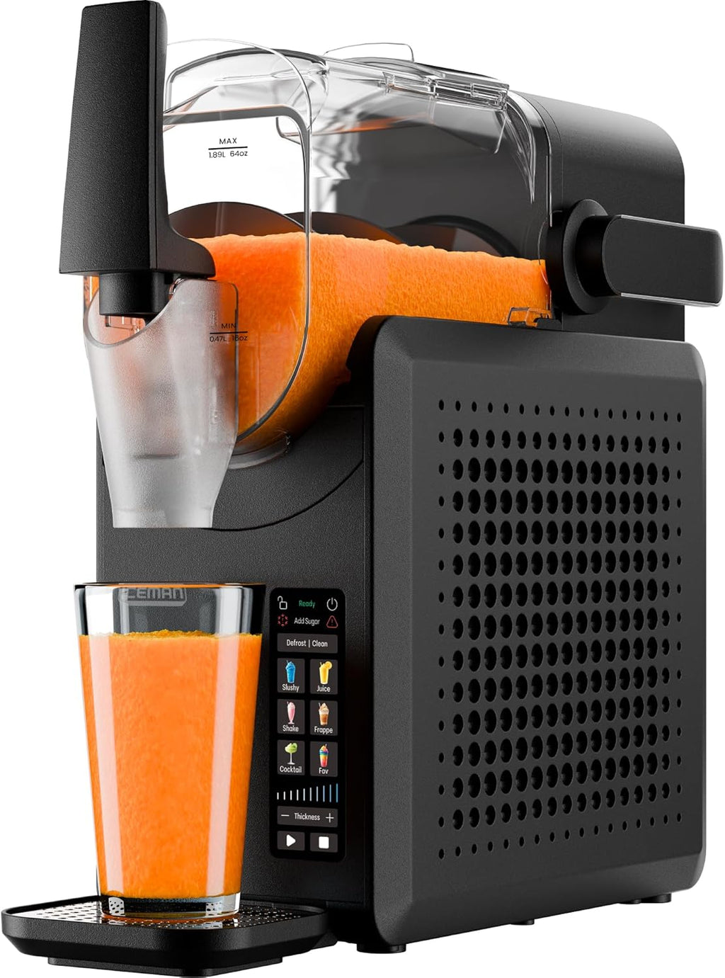 ICEMAN RJ62 Slush-Maschine 5 Programme – Automatisch, Touchpad, Defrost-Funktion, Schwarz (Copy)