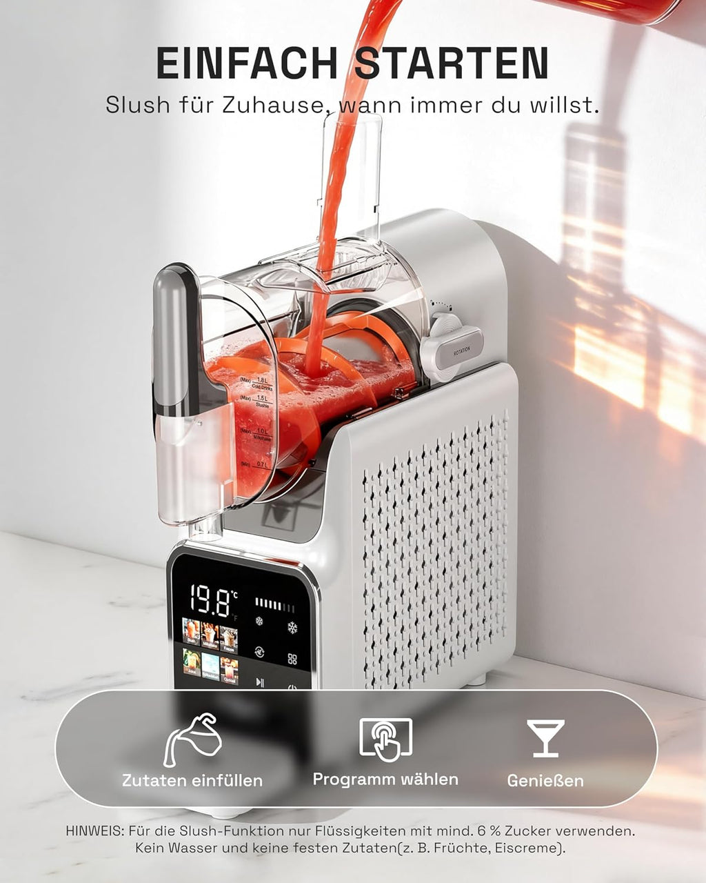 HBN CP-GBS-800 Slush-Maschine 1,9 L – 6 Programme, Selbstreinigung, 220 W, Kompakt (Copy)