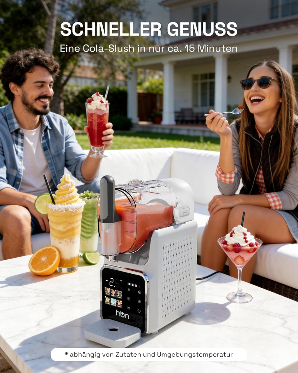 HBN CP-GBS-800 Slush-Maschine 1,9 L – 6 Programme, Selbstreinigung, 220 W, Kompakt (Copy)